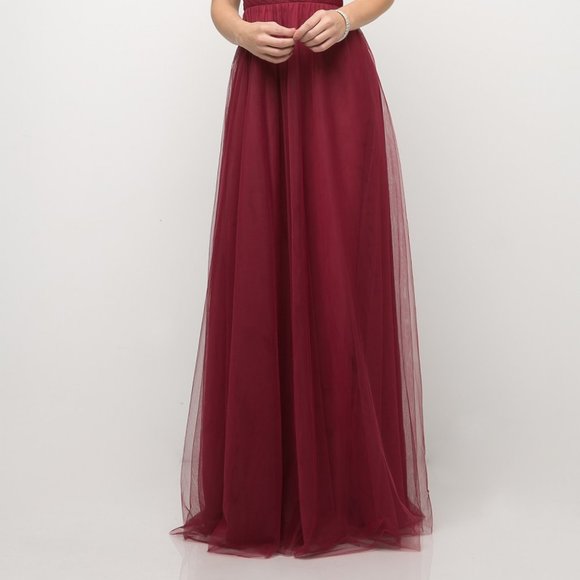 V-Neck Sleeveless A-Line Shape Prom Dress CDET320 - Picture 3 of 5